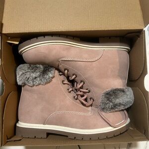 Thereabouts Pink Fur-Lined Winter Boots